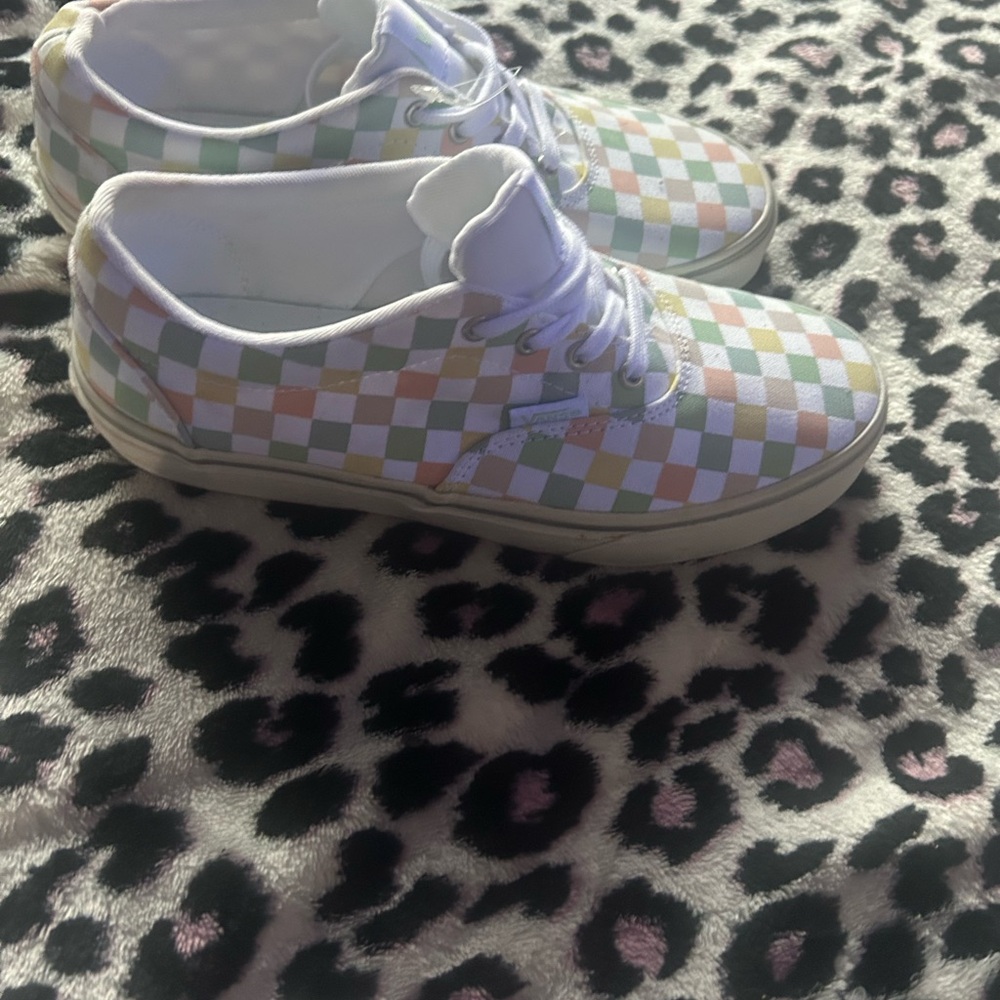 Vans Pastel Checkered Sneakers
